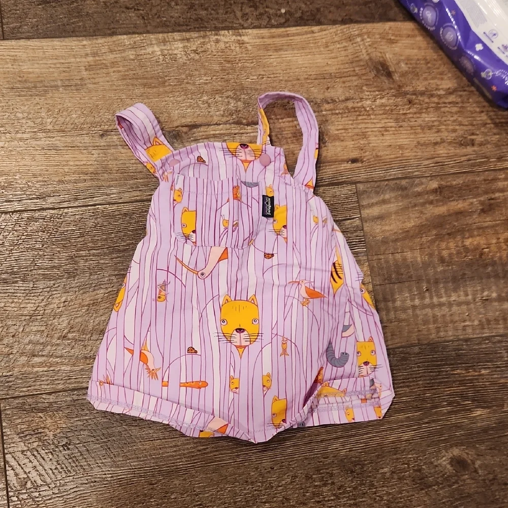 Patagonia Infant Purple Cat Print Dress